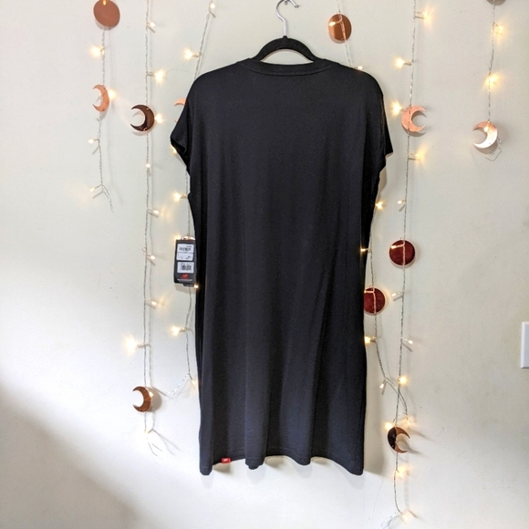 🖤😍 BNWT New Balance Essential Icon Sporty T-Shirt Dress Black M L - Picture 6 of 8